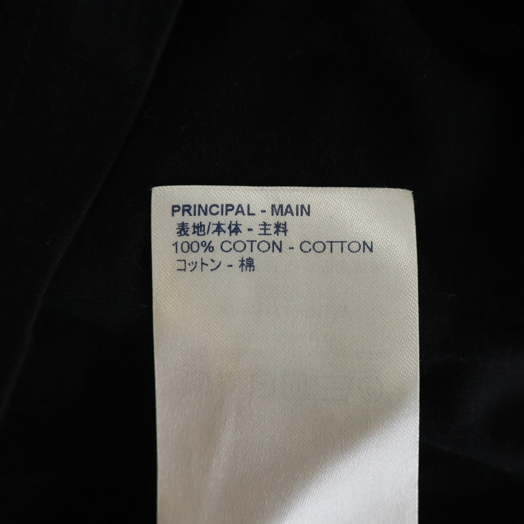 LOUIS VUITTON(ルイヴィトン) 18AW サークルLVロゴ刺繍入り Vネック半袖Tシャツ ブラック RM182Q JC8 HAY51W