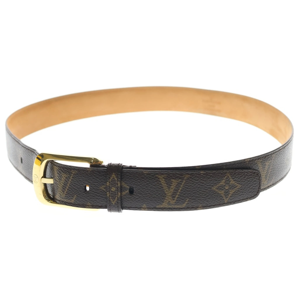 LOUIS VUITTON(ルイヴィトン) モノグラム サンチュール エリプス レザーベルト ブラウン ゴールド金具