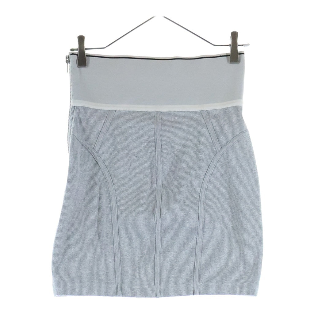 ALEXANDER WANG(アレキサンダーワン) コットン ポリエステル タイトスカート ジップアップ グレー レディース