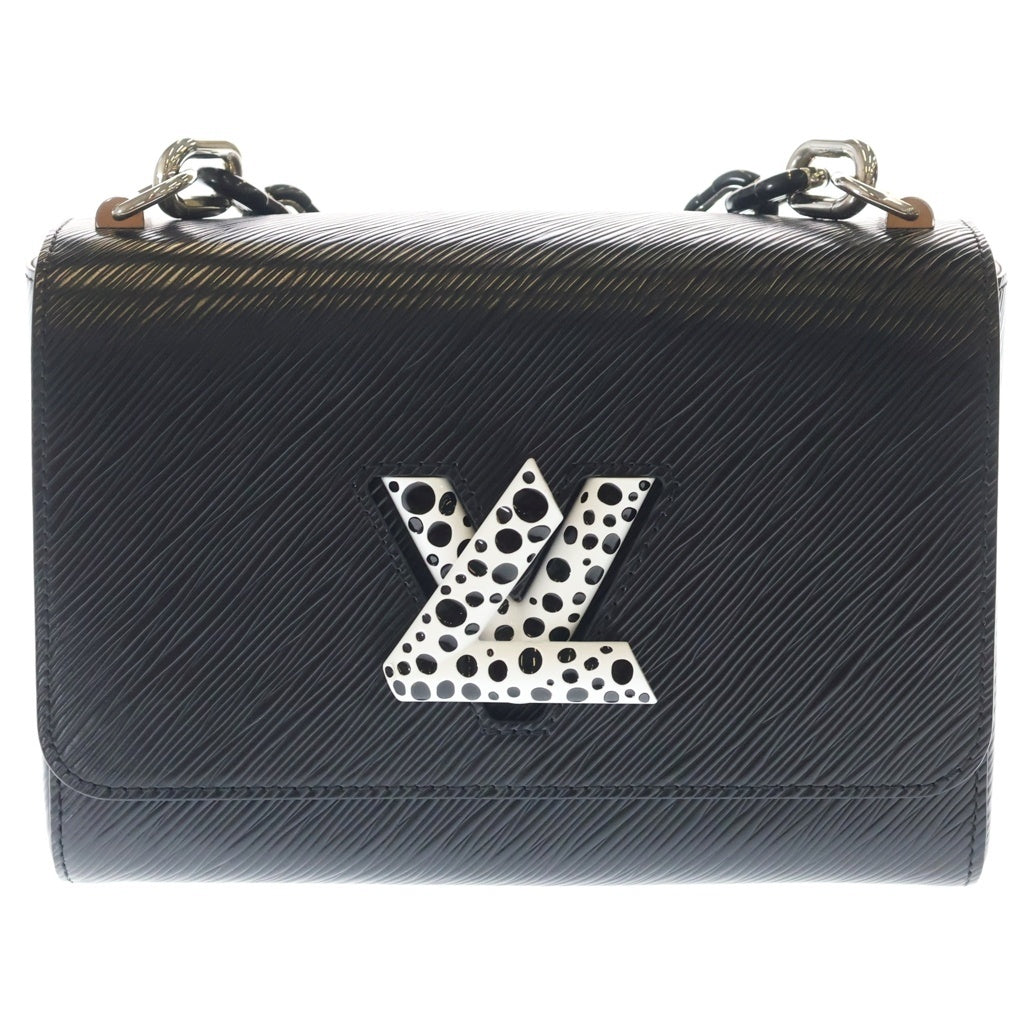 LOUIS VUITTON(ルイヴィトン) エピインフィニティ ドット LV×YK ツイストMM レザー シルバー金具 2WAY ハンドバッグ ショルダーバッグ M21694 ブラック/ホワイト レディース