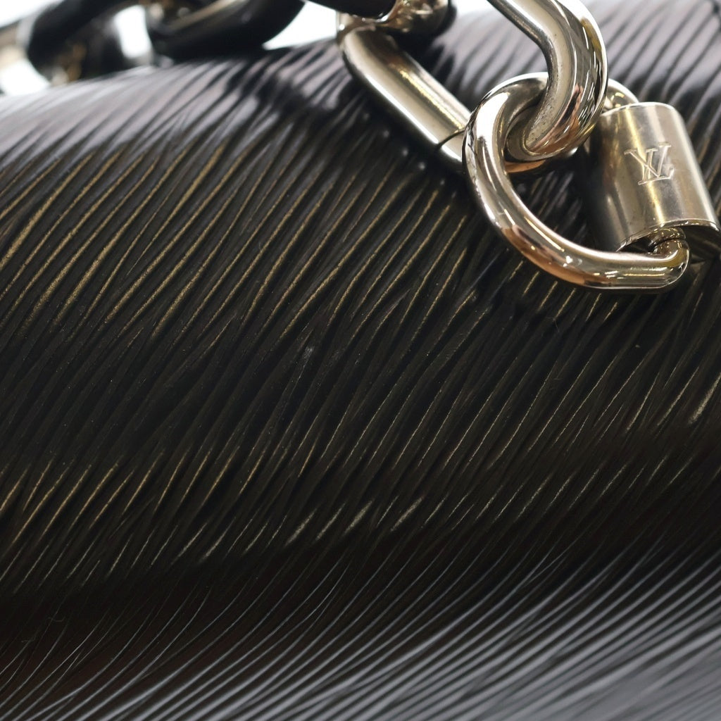 LOUIS VUITTON(ルイヴィトン) エピインフィニティ ドット LV×YK ツイストMM レザー シルバー金具 2WAY ハンドバッグ ショルダーバッグ M21694 ブラック/ホワイト レディース