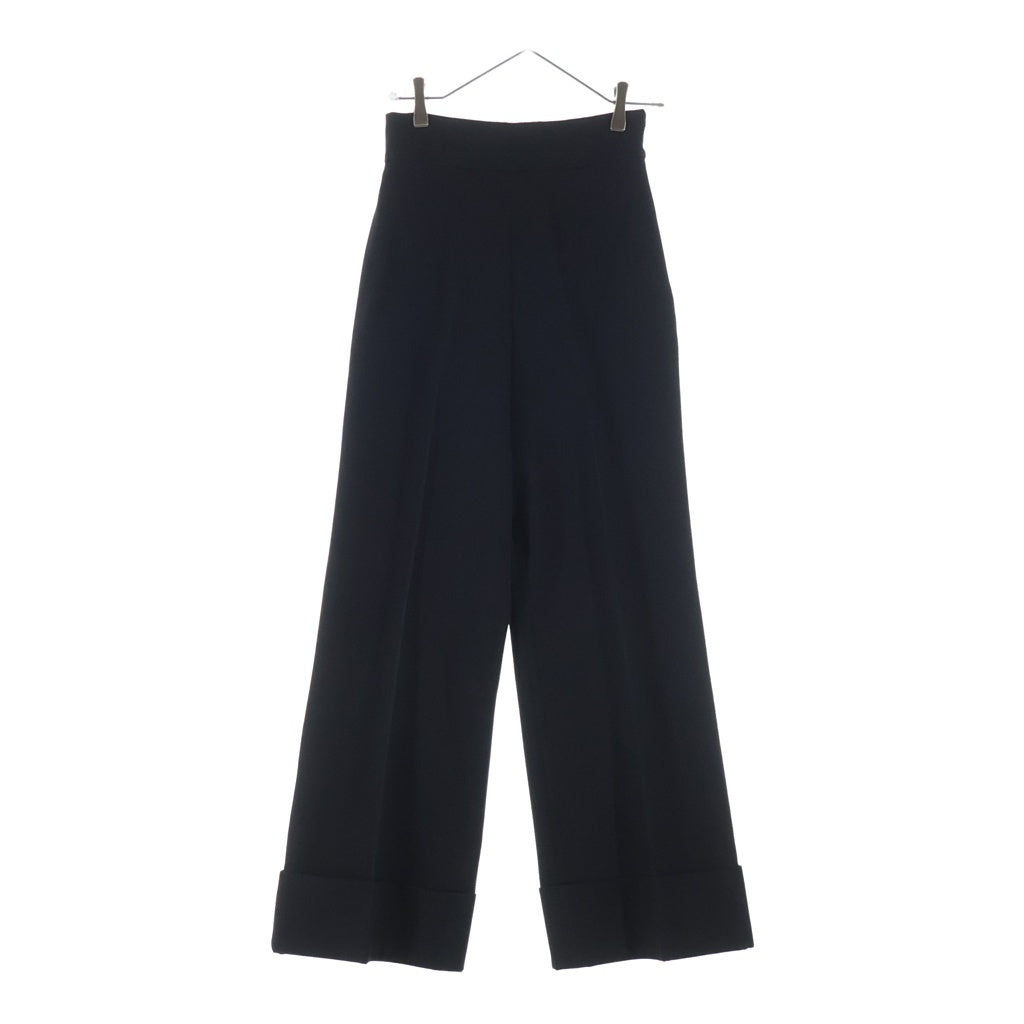 PRADA(プラダ) ワイドパンツ ボトムス スラックス #42 ブラック レディース