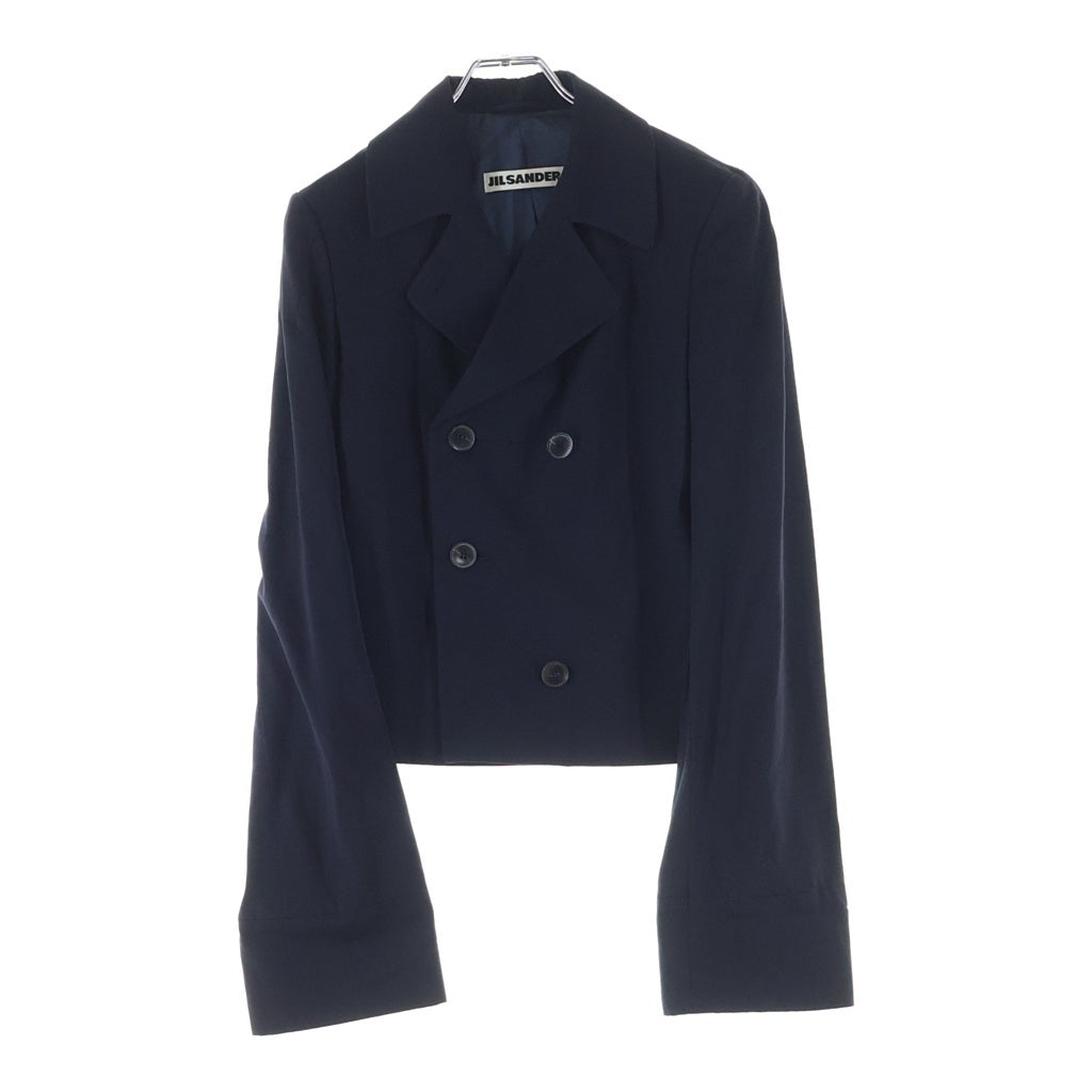 JIL SANDER(ジルサンダー) セットアップスーツ ダブルブレスト ワイドパンツ ネイビー レディース