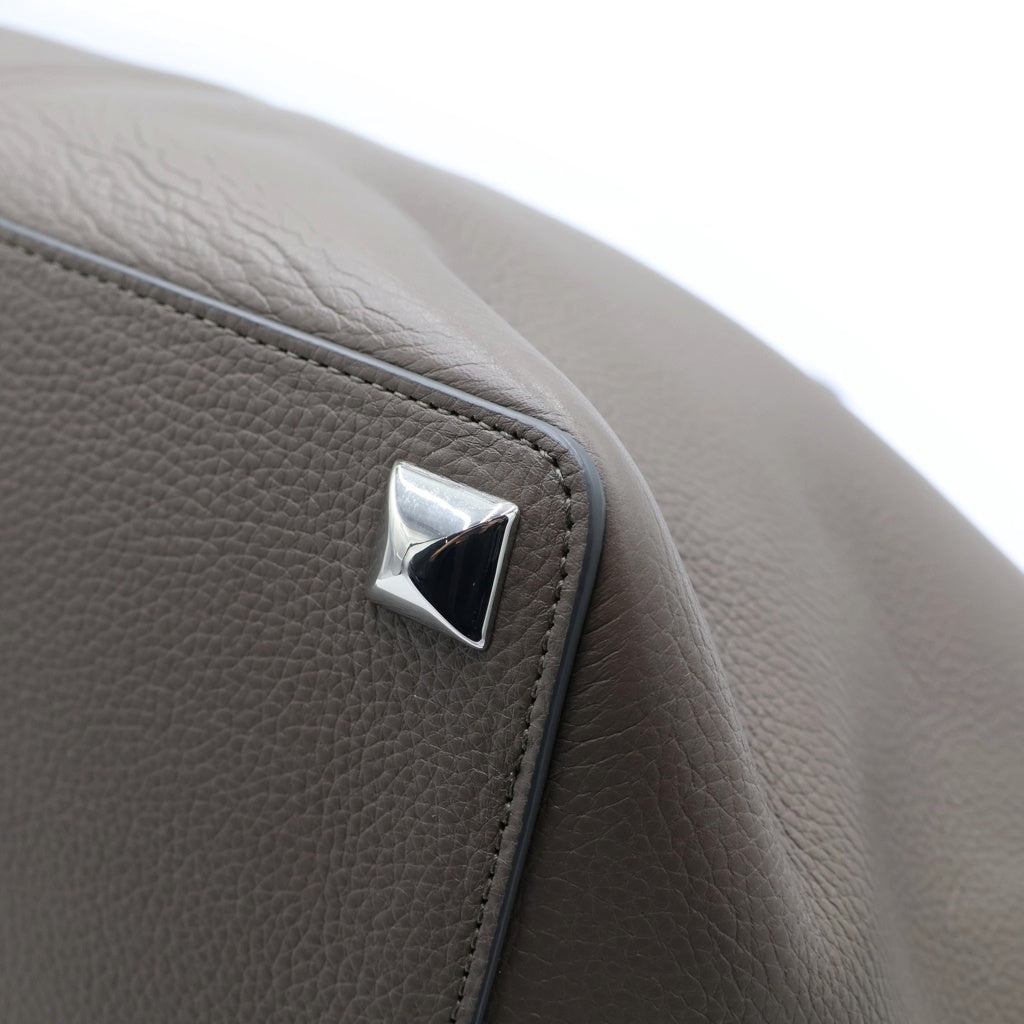 Maison Martin Margiela(メゾンマルタンマルジェラ) ドレサージュ ラージ レザー 2WAY ハンドバッグ ショルダーバッグ グラファイトカーキ レディース