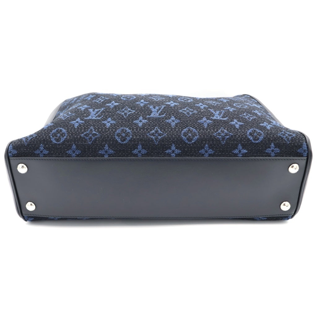 LOUIS VUITTON(ルイヴィトン) モノグラム グラン サック ジャガード レザー トートバッグ ハンドバッグ ブラック M55203