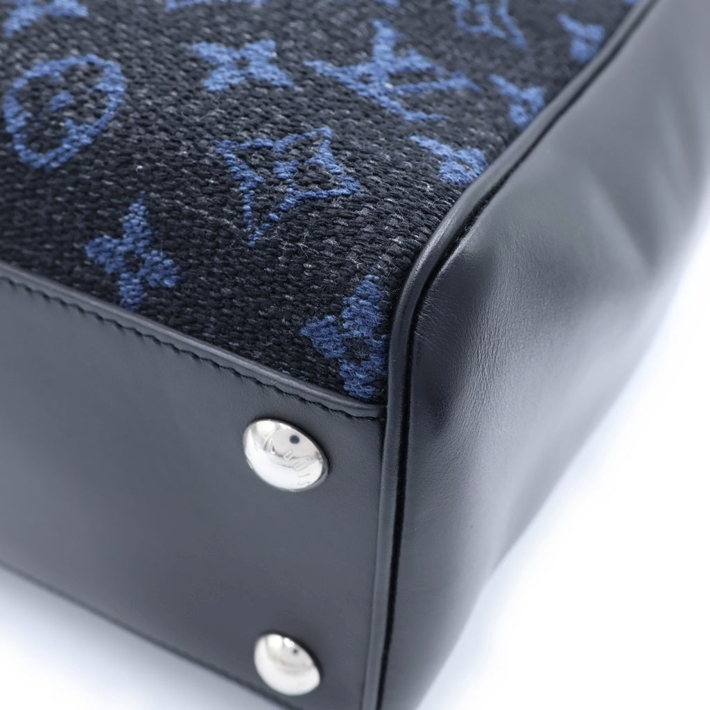 LOUIS VUITTON(ルイヴィトン) モノグラム グラン サック ジャガード レザー トートバッグ ハンドバッグ ブラック M55203