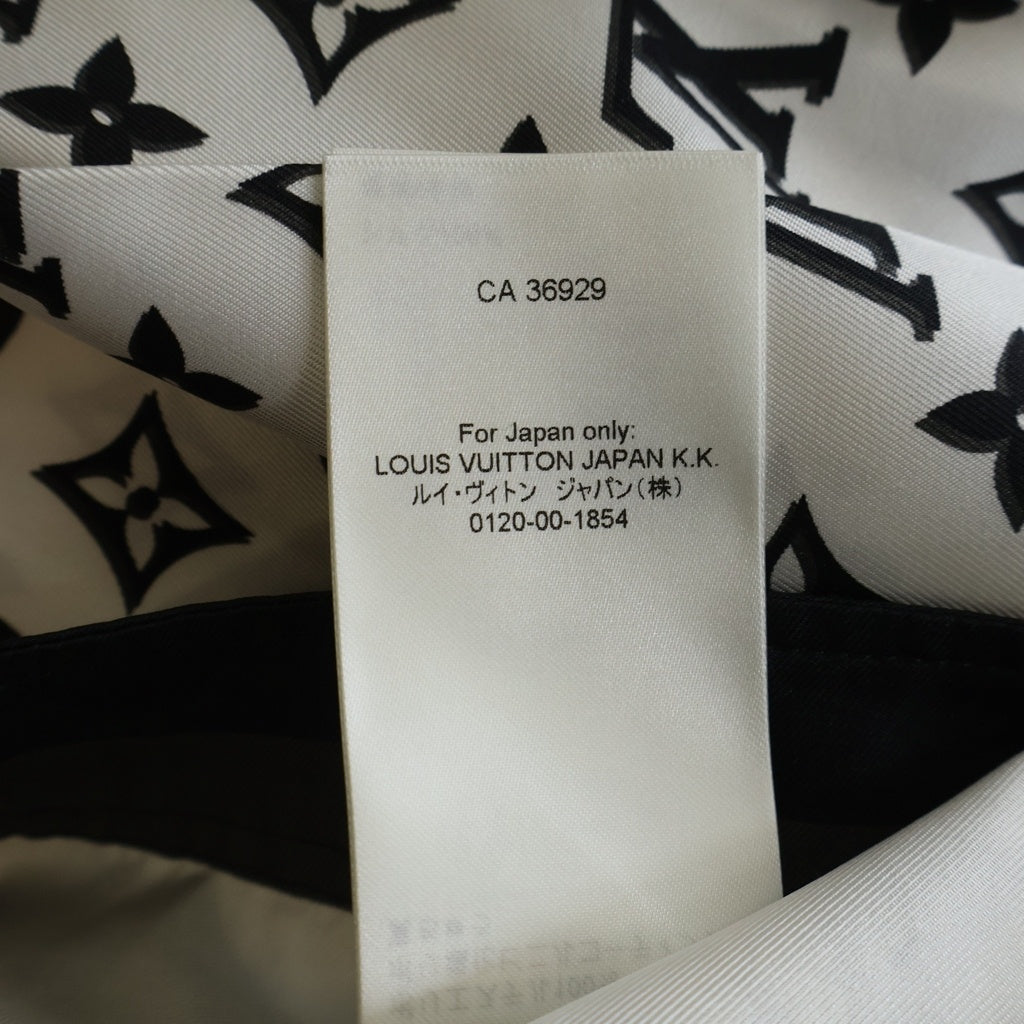 LOUIS VUITTON(ルイヴィトン) 23AW モノグラムシルクプリーツ ミディアムスカート レディース ホワイト/ブラック RW232W ADD FPSX35