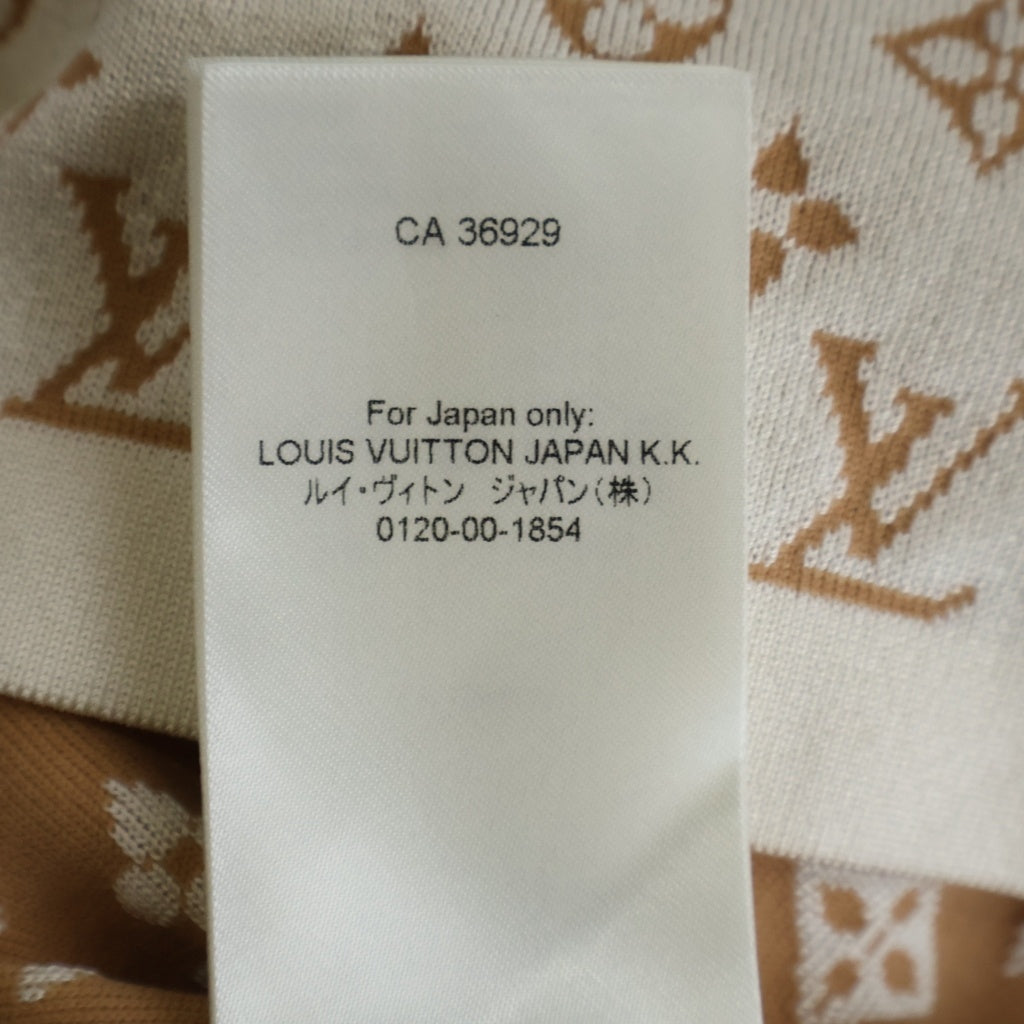 LOUIS VUITTON(ルイヴィトン) 24SS モノグラム シルク ナイロン 半袖ニット ベージュ RW241WB