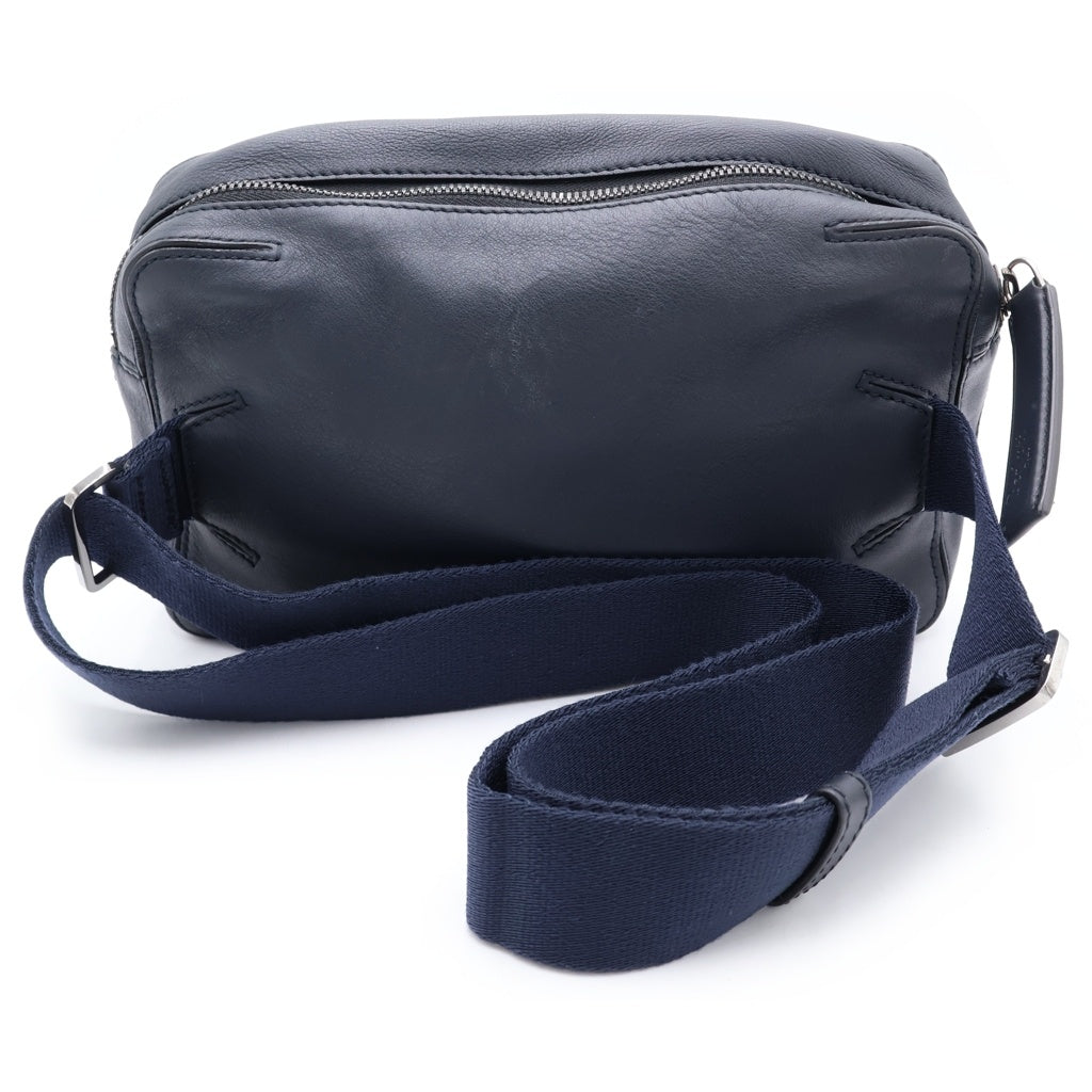 Berluti(ベルルッティ) カリグラフィ パイロット レザー ボディバッグ ショルダーバッグ ブラック