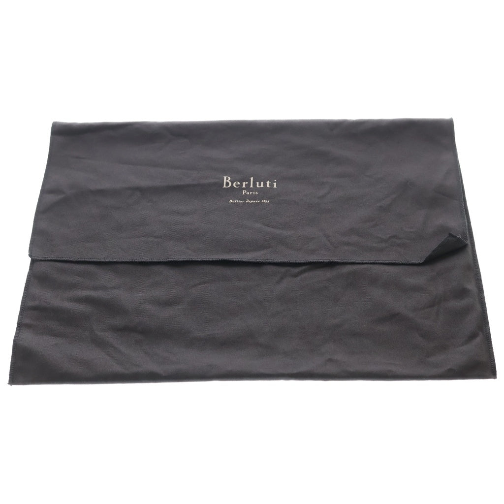 Berluti(ベルルッティ) ナムソス ショルダーバッグ グレー×ブラウン レザー シルバー金具 レディース