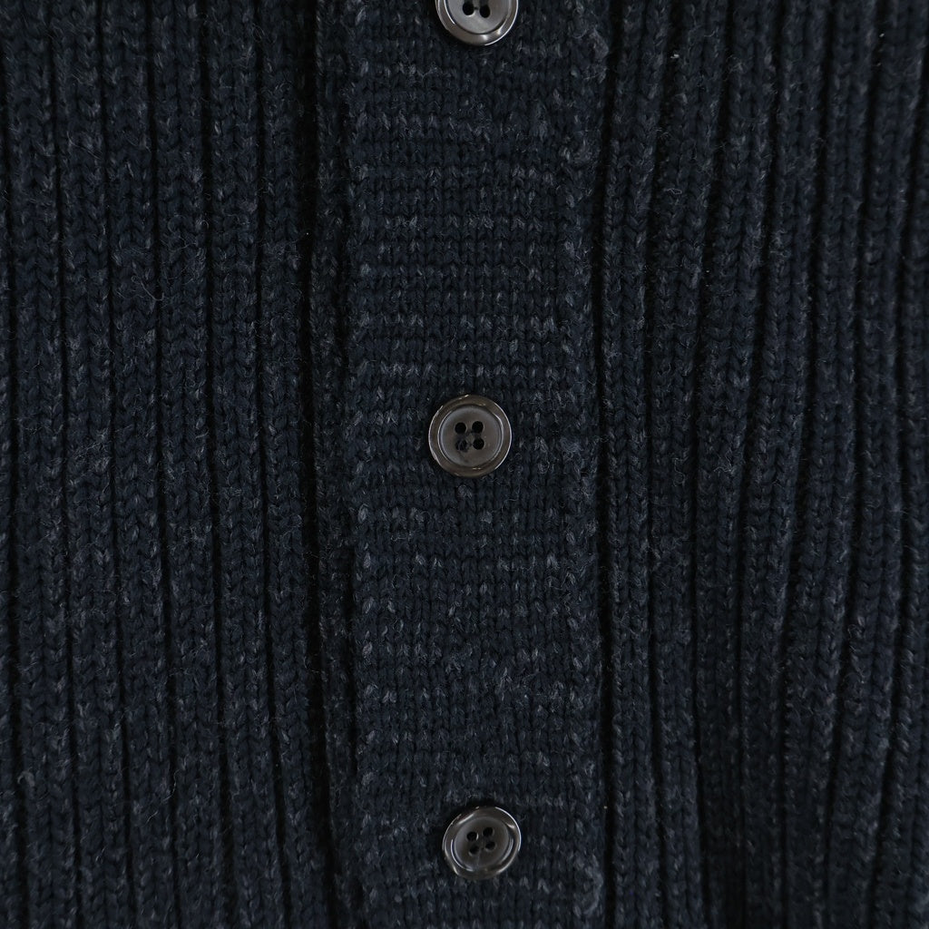 DOLCE & GABBANA(ドルチェアンドガッバーナ) ディストレストニットカーディガン ダメージ加工 ローゲージ ブラック #46