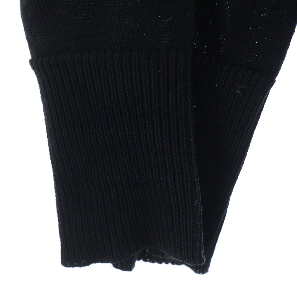 Dior HOMME(ディオールオム) 04AW エディ期 CDロゴ刺繍 Vネックセーター ブラック ウール #M 4HH4056201