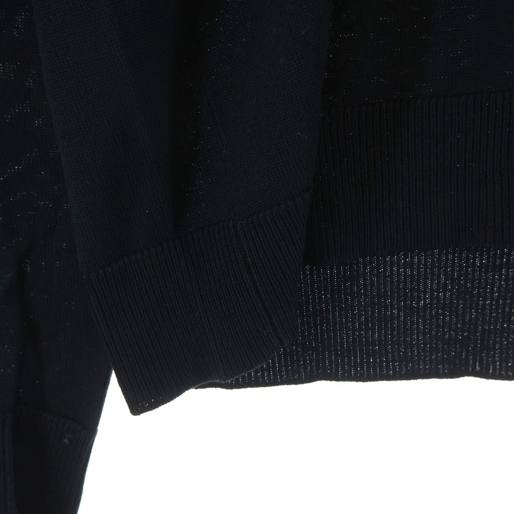 Dior HOMME(ディオールオム) 04AW エディ期 CDロゴ刺繍 Vネックセーター ブラック ウール #M 4HH4056201