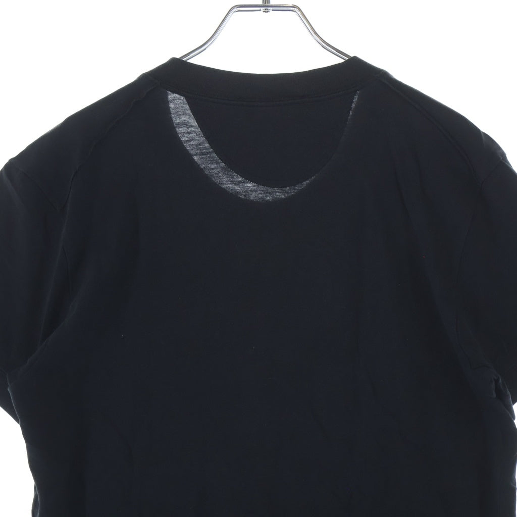 DOLCE & GABBANA(ドルチェアンドガッバーナ) クルーネック 無地 コットン半袖Tシャツ ブラック #46
