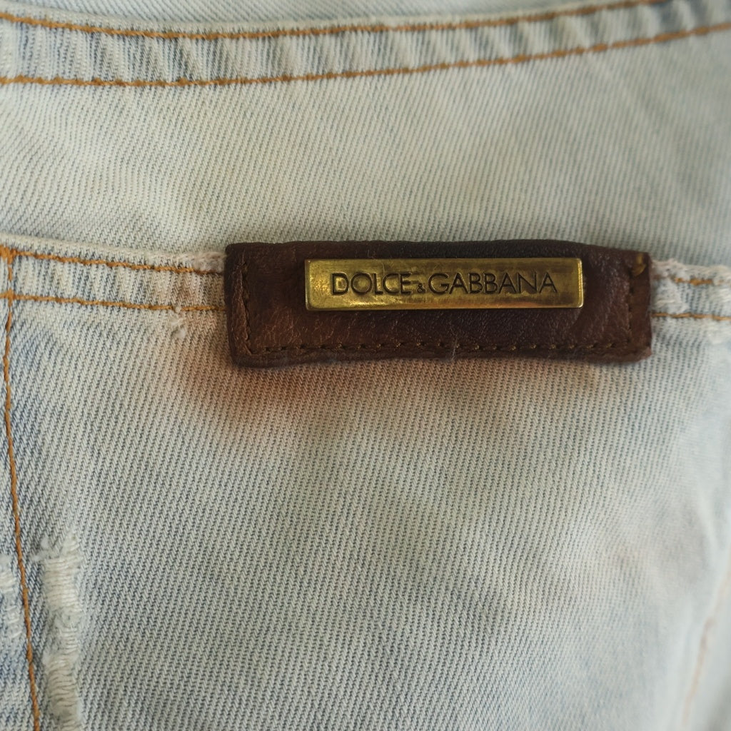 DOLCE & GABBANA(ドルチェアンドガッバーナ) ダメージ加工 デニムパンツ ジーンズ #48 G4Y0LD