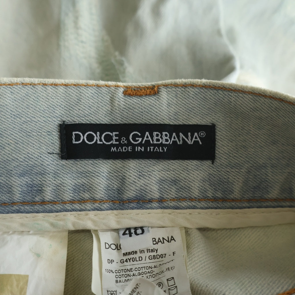 DOLCE & GABBANA(ドルチェアンドガッバーナ) ダメージ加工 デニムパンツ ジーンズ #48 G4Y0LD