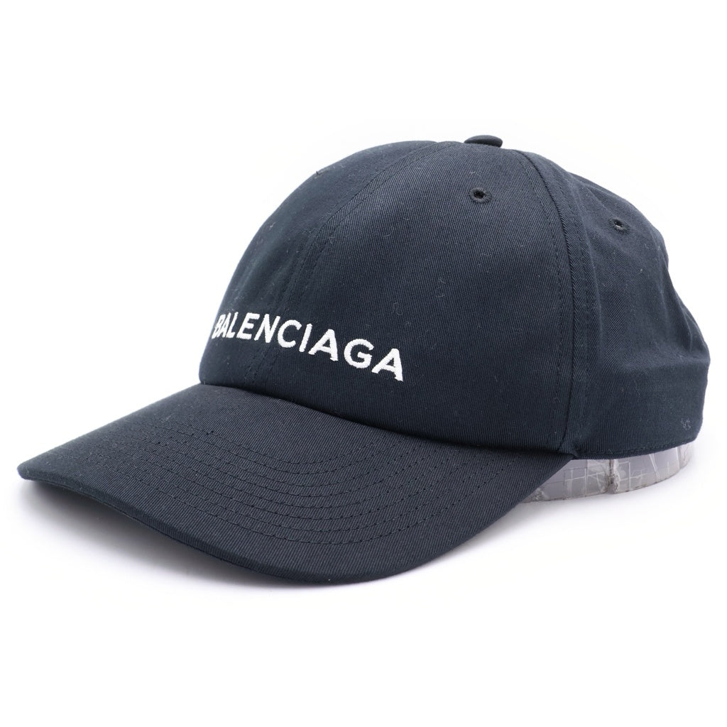 BALENCIAGA(バレンシアガ) ロゴ刺繍ベースボールキャップ ブラック 452245