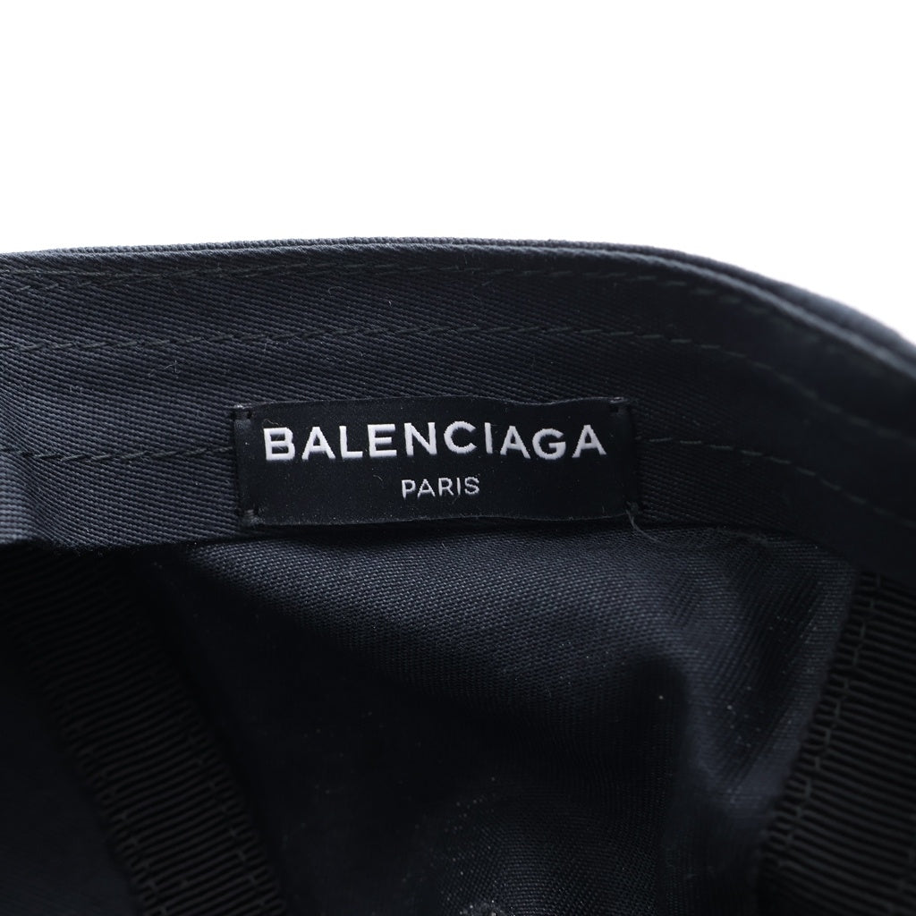 BALENCIAGA(バレンシアガ) ロゴ刺繍ベースボールキャップ ブラック 452245