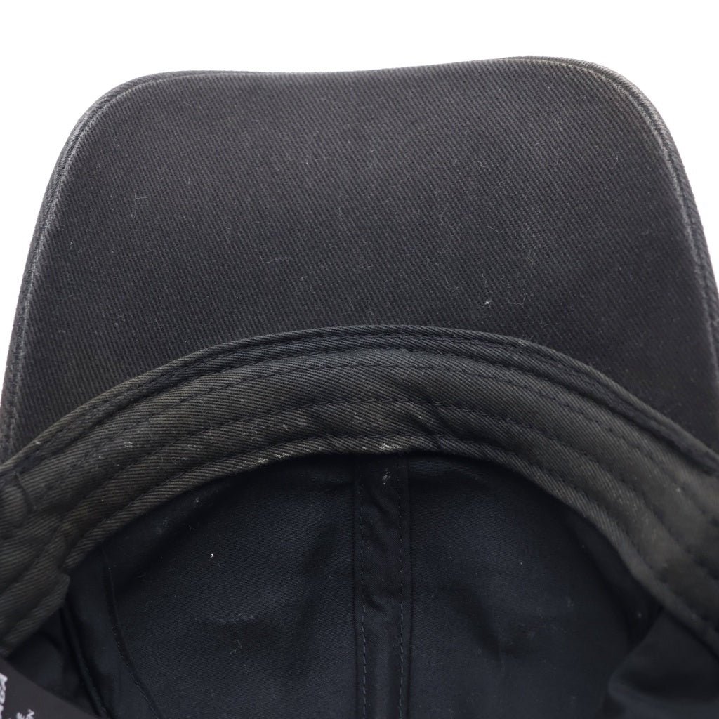 BALENCIAGA(バレンシアガ) ロゴ刺繍ベースボールキャップ ブラック #L