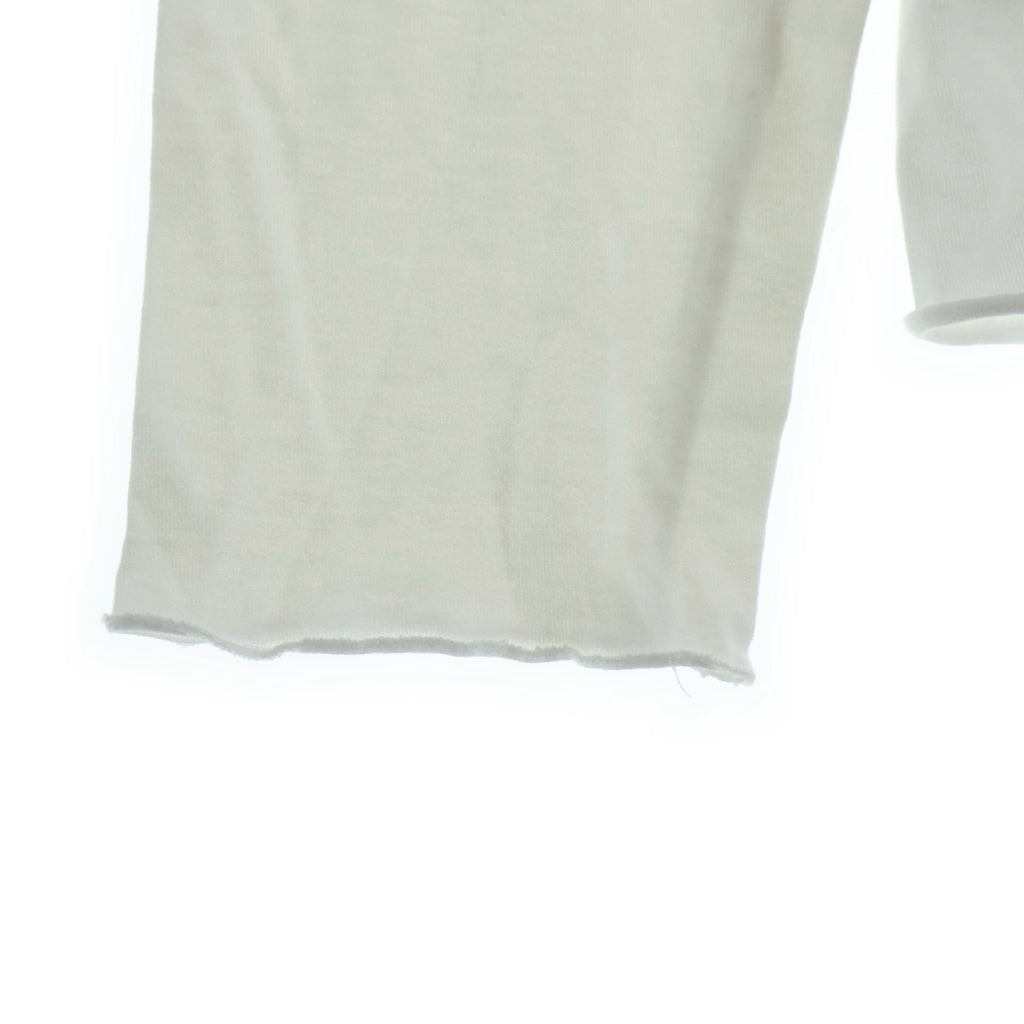 lucien pellat-finet(ルシアンペラフィネ) スカル モザイク調 プリント ロングスリーブTシャツ ホワイト #S