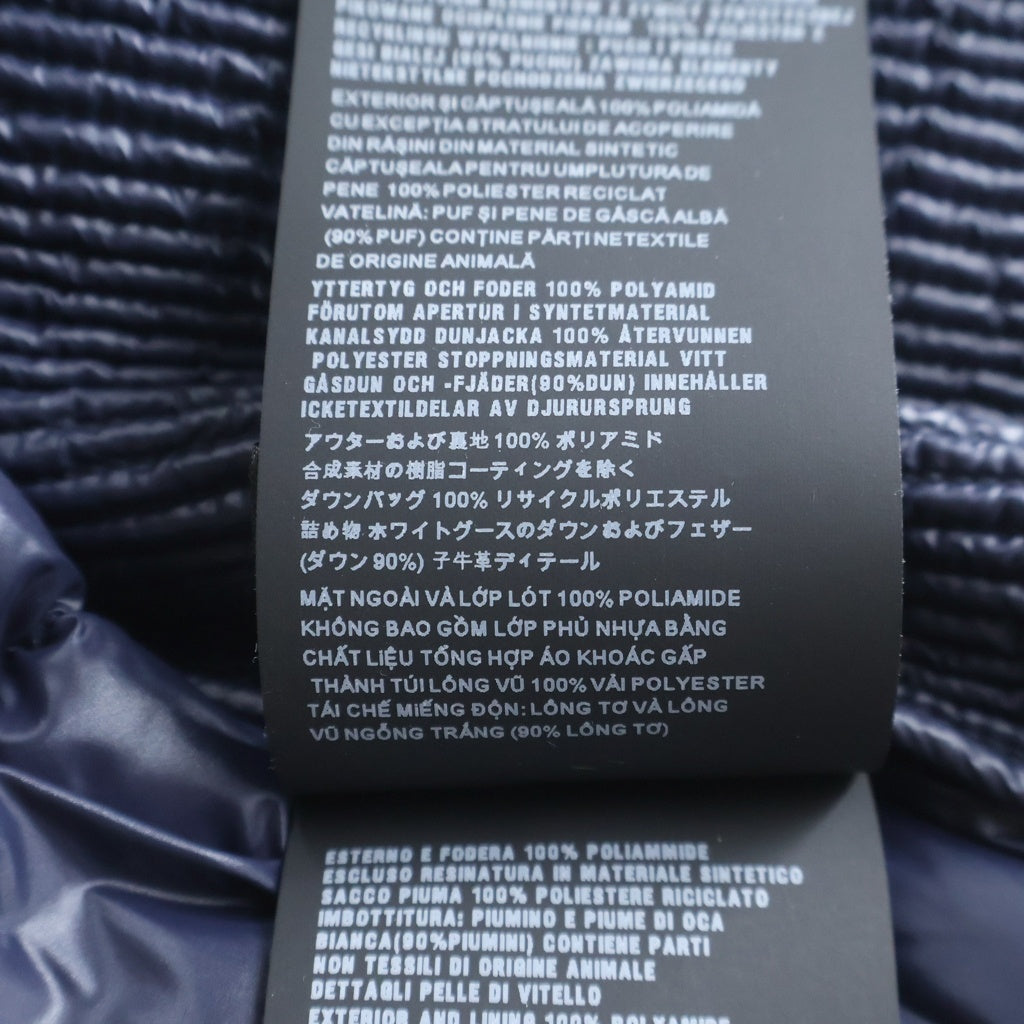 PRADA(プラダ) トライアングルロゴ ダウンジャケット ネイビー ナイロン #52