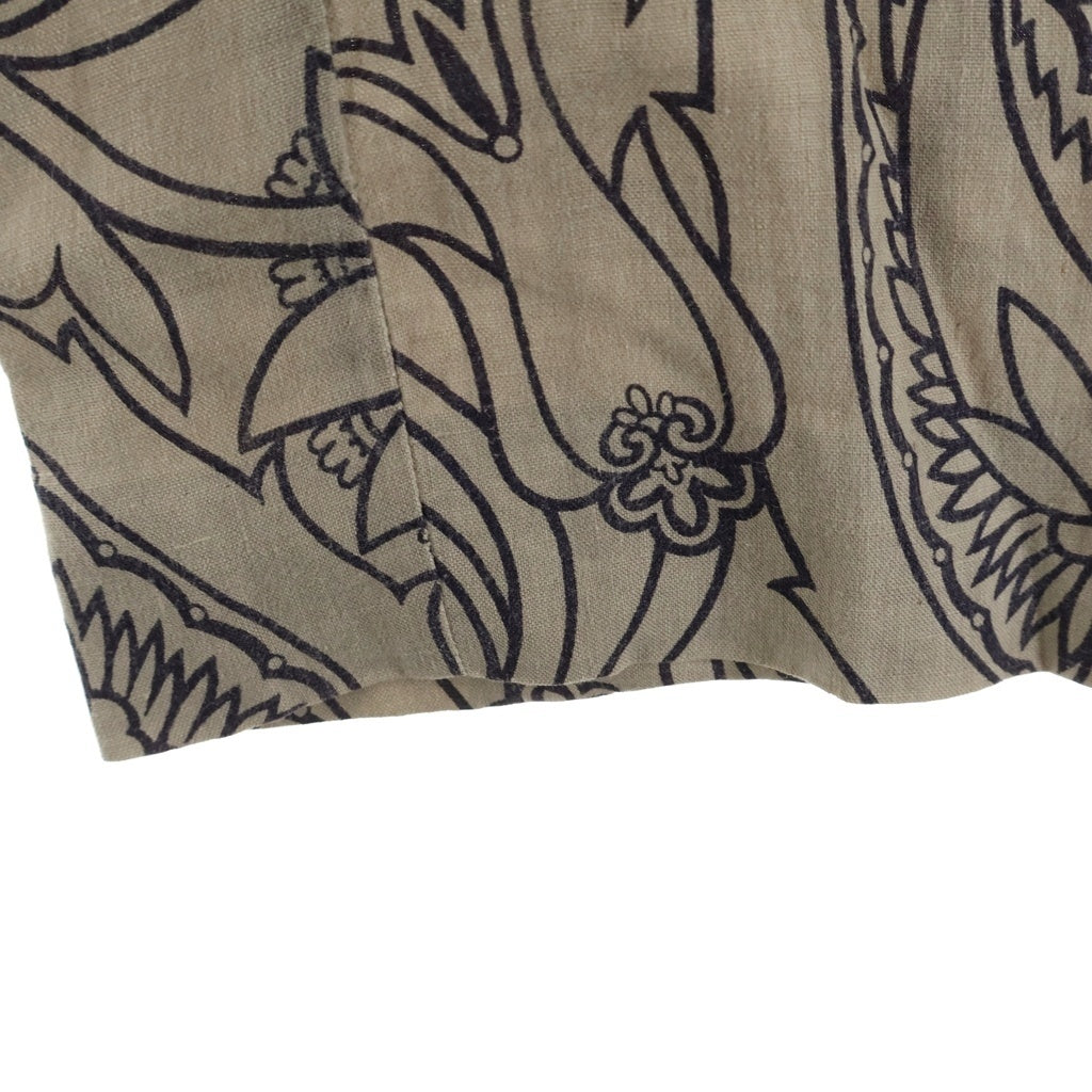 ETRO(エトロ) 花柄 リネンパンツ ベージュ #40 レディース
