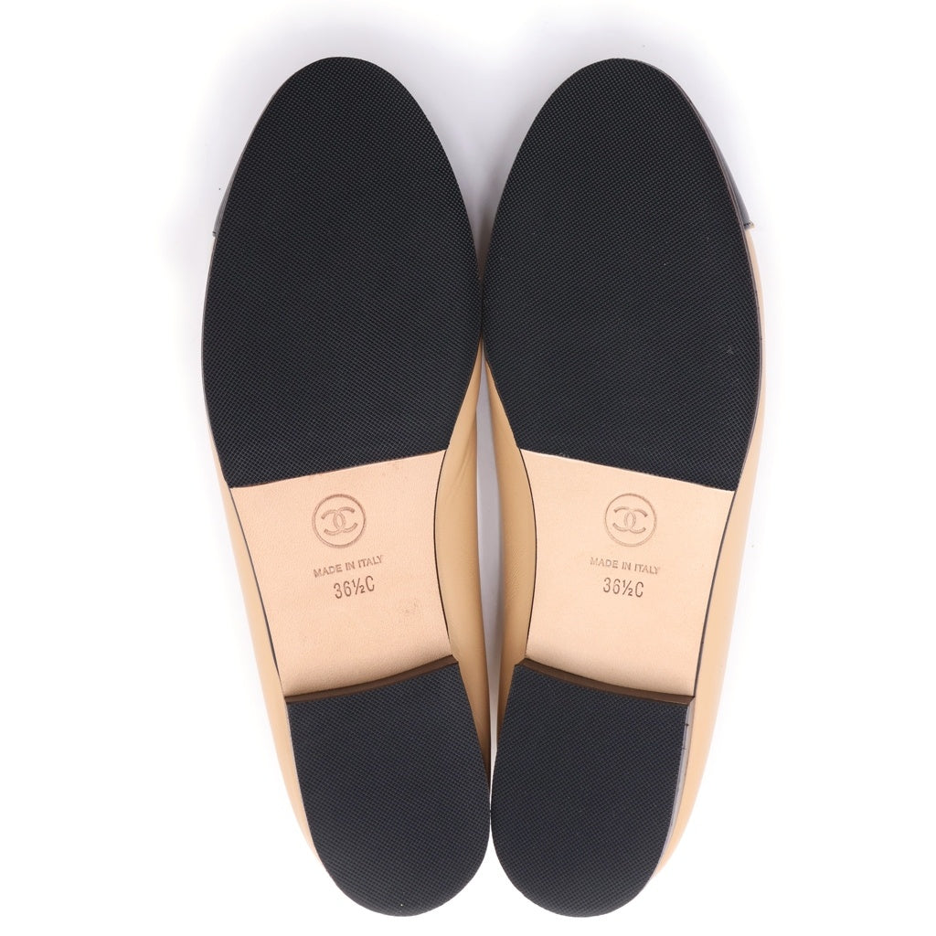 CHANEL(シャネル) レザーパンプス ベージュ 36 1/2 レディース