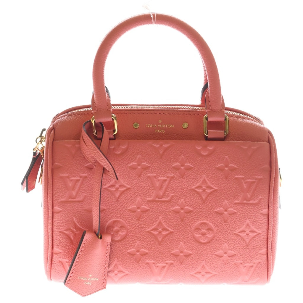 LOUIS VUITTON(ルイヴィトン) スピーディバンドリエール20 アンプラント レザー 2WAY ハンド ショルダーバッグ ゴールド金具 ピンク M42398 レディース