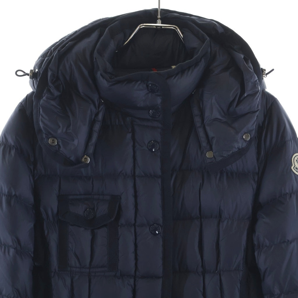 MONCLER(モンクレール) HERMINE エルミンヌ ダウンジャケット フード ナイロン ネイビー A20934933905 レディース