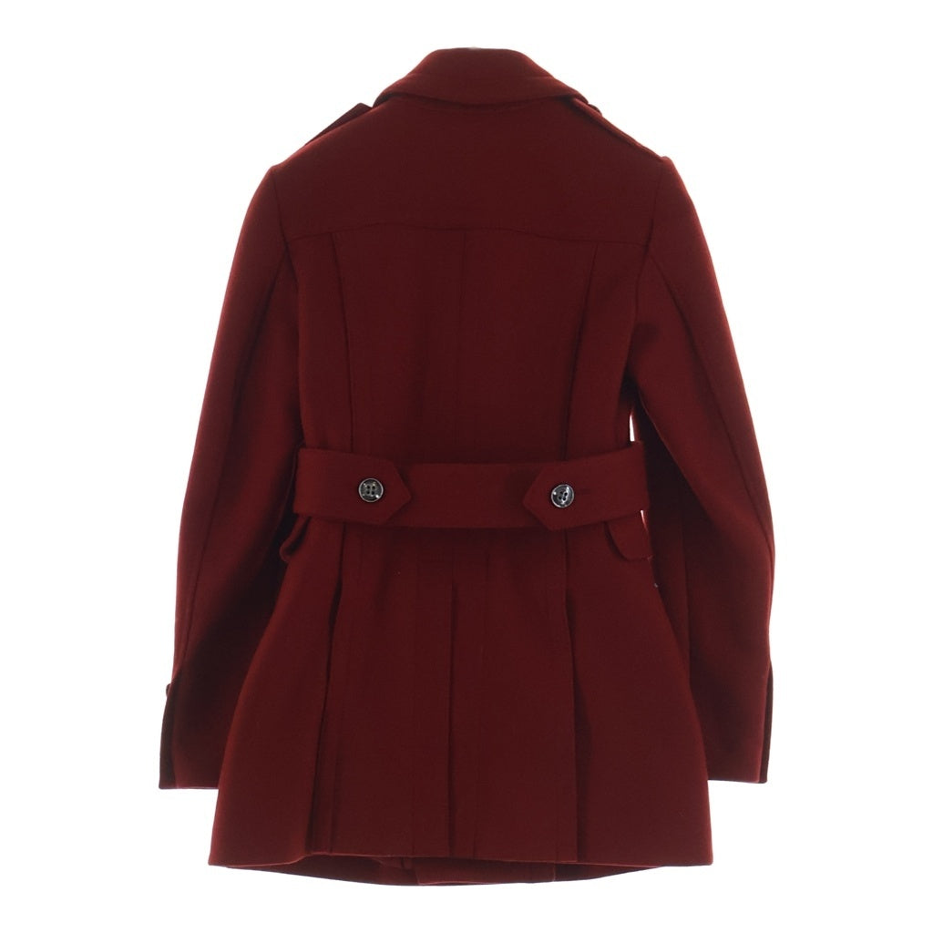 BURBERRY BRIT(バーバリー ブリット) BURBERRY BRIT ウールカシミア トレンチ ハーフコート エポレット レッド 3954178 レディース