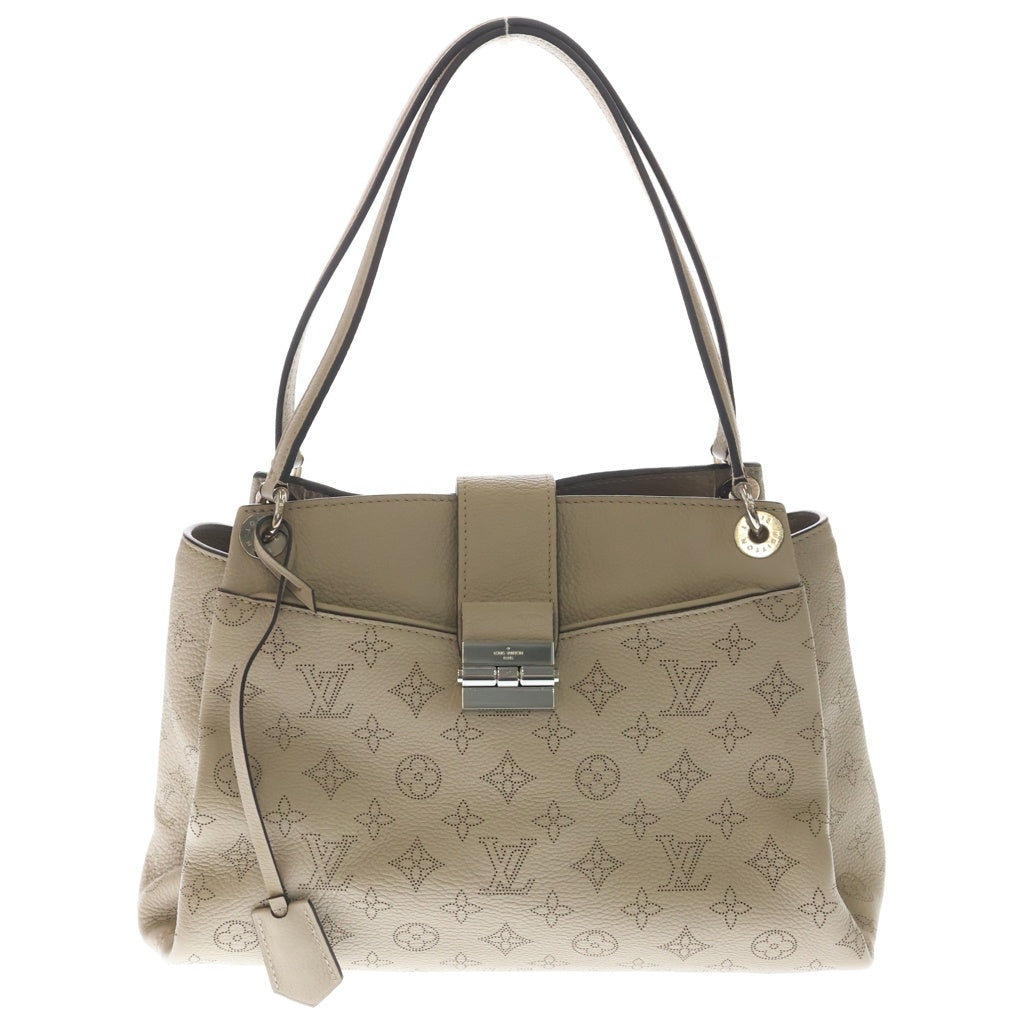 LOUIS VUITTON(ルイヴィトン) セーヴル マヒナ ハンドバッグ ベージュ レザー M41791 シルバー金具 レディース