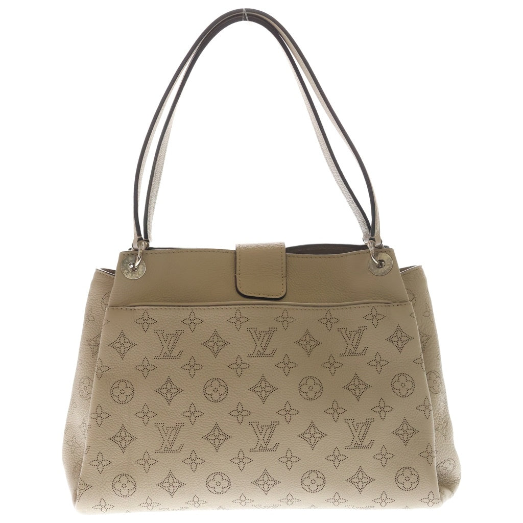 LOUIS VUITTON(ルイヴィトン) セーヴル マヒナ ハンドバッグ ベージュ レザー M41791 シルバー金具 レディース