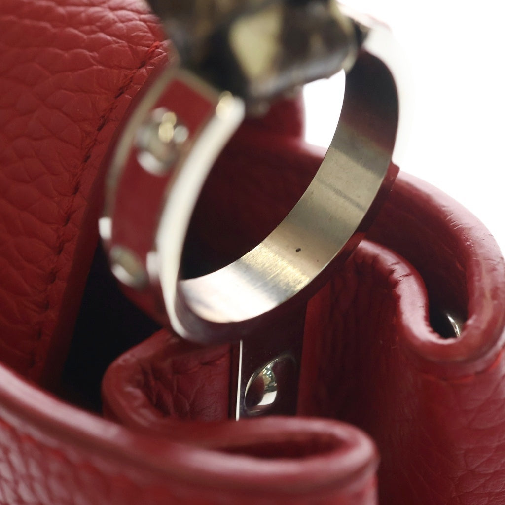 LOUIS VUITTON(ルイヴィトン) カプシーヌBB ルビー トリヨン×パイソン 2WAY ハンドバッグ ショルダーバッグ レッド N92039 レディース
