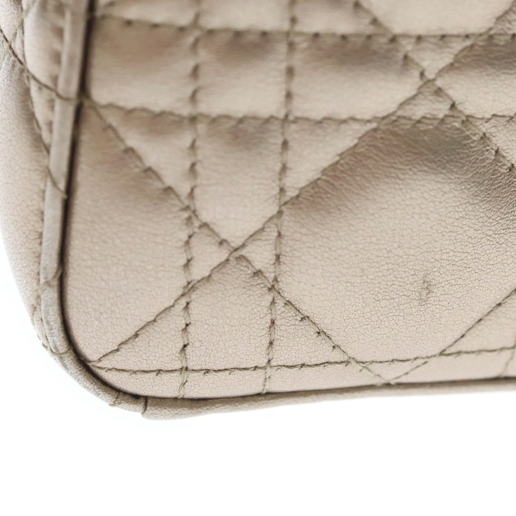 Christian Dior(クリスチャンディオール) Lady Dior MY ABCDIOR レディディオール マイABCディオール スモール ゴールド金具 カナージュ ゴールド レディース