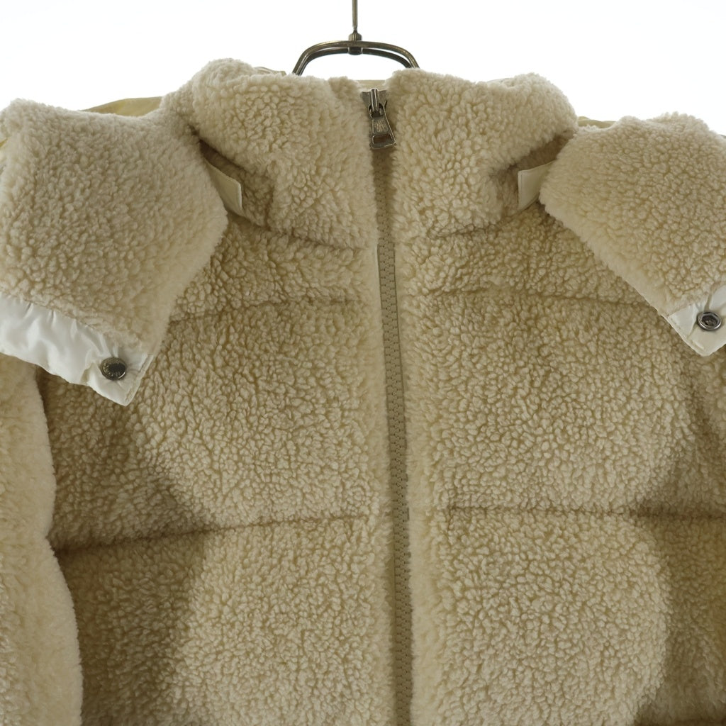 MONCLER(モンクレール) MICHON ミション ボアダウンジャケット ホワイト アイボリー #2 G20911A00089 595EA レディース