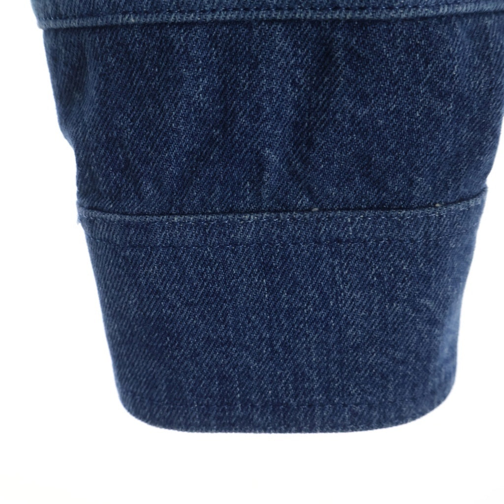 LOUIS VUITTON(ルイヴィトン) 24AW RM242MM JEE HRA26W モノグラム パッチワークデニムポロシャツ インディゴブルー #M
