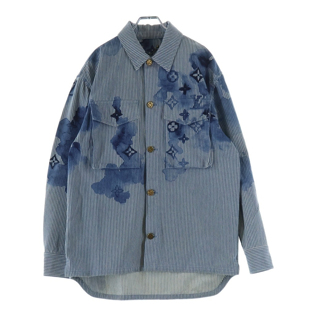 LOUIS VUITTON(ルイヴィトン) 21SSヴァージルアブロー ストライプ モノグラム デニム ジャケット インディゴブルー #S RM211V BX7 HLS05W