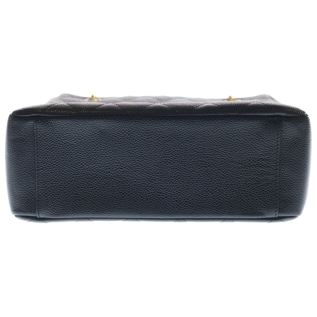 CHANEL(シャネル) PST チェーン トートバッグ ゴールド金具 キャビアスキン ブラック レディース