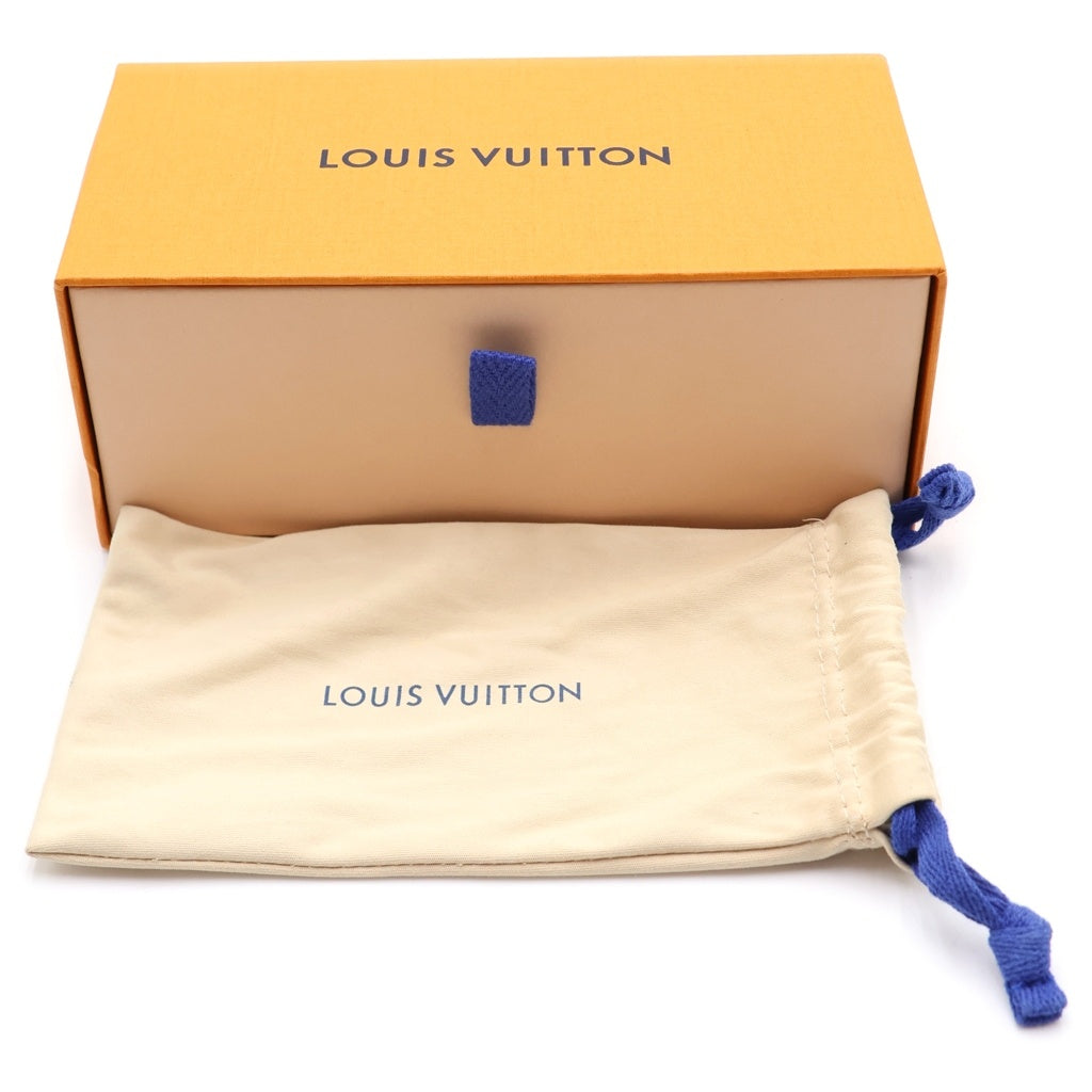 LOUIS VUITTON(ルイヴィトン) 2022AW LV グライド スクエア サングラス ブラウンフレーム クリアレンズ マーブル Z1785E シルバー金具