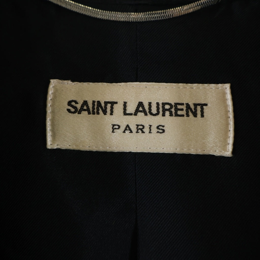 SAINT LAURENT PARIS(サンローランパリ) 13AW エディ期 レースデザイン 2Bテーラードジャケット ブラック 326684 レディース