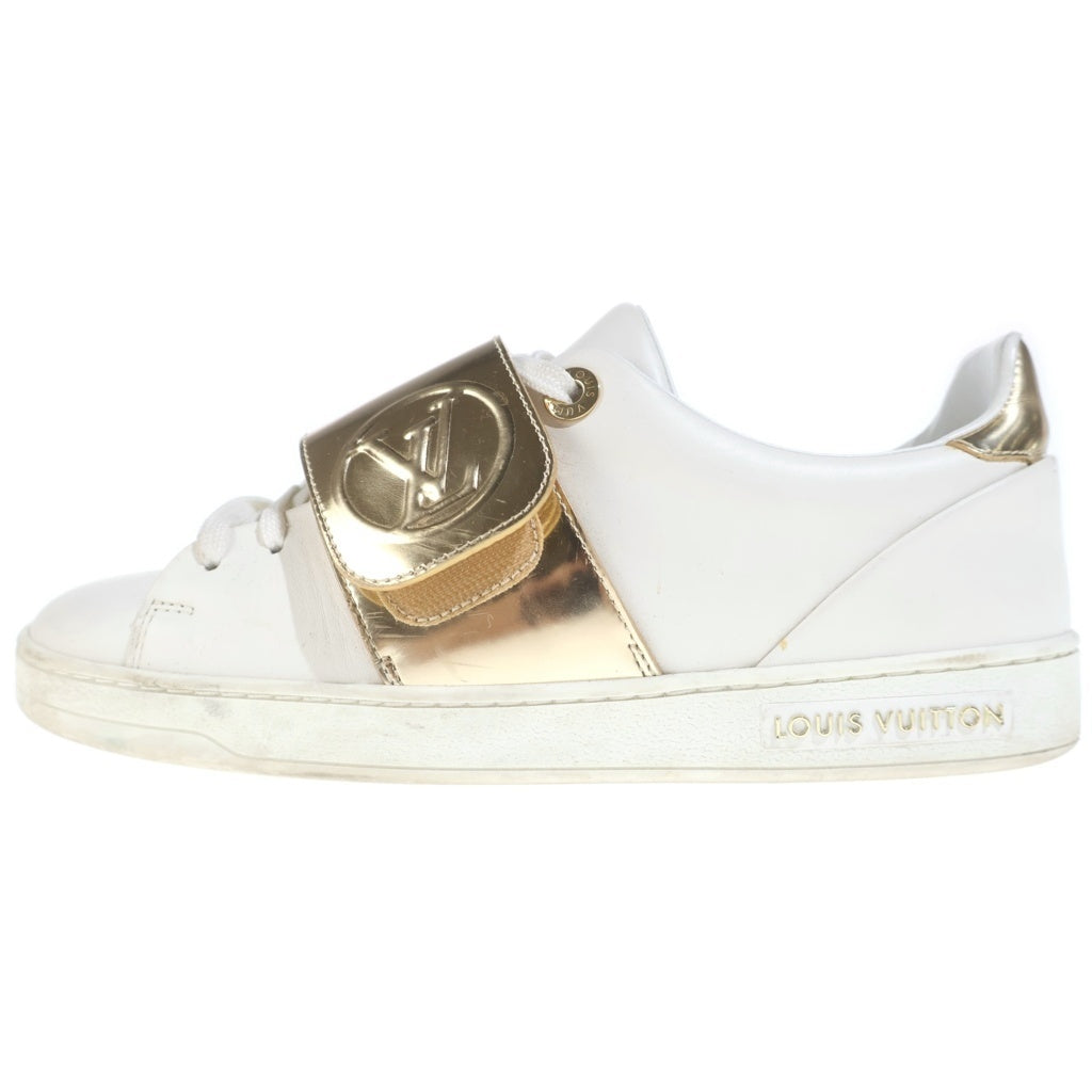 LOUIS VUITTON(ルイヴィトン) フロントローライン ローカットスニーカー ホワイト×ゴールド #35 レディース