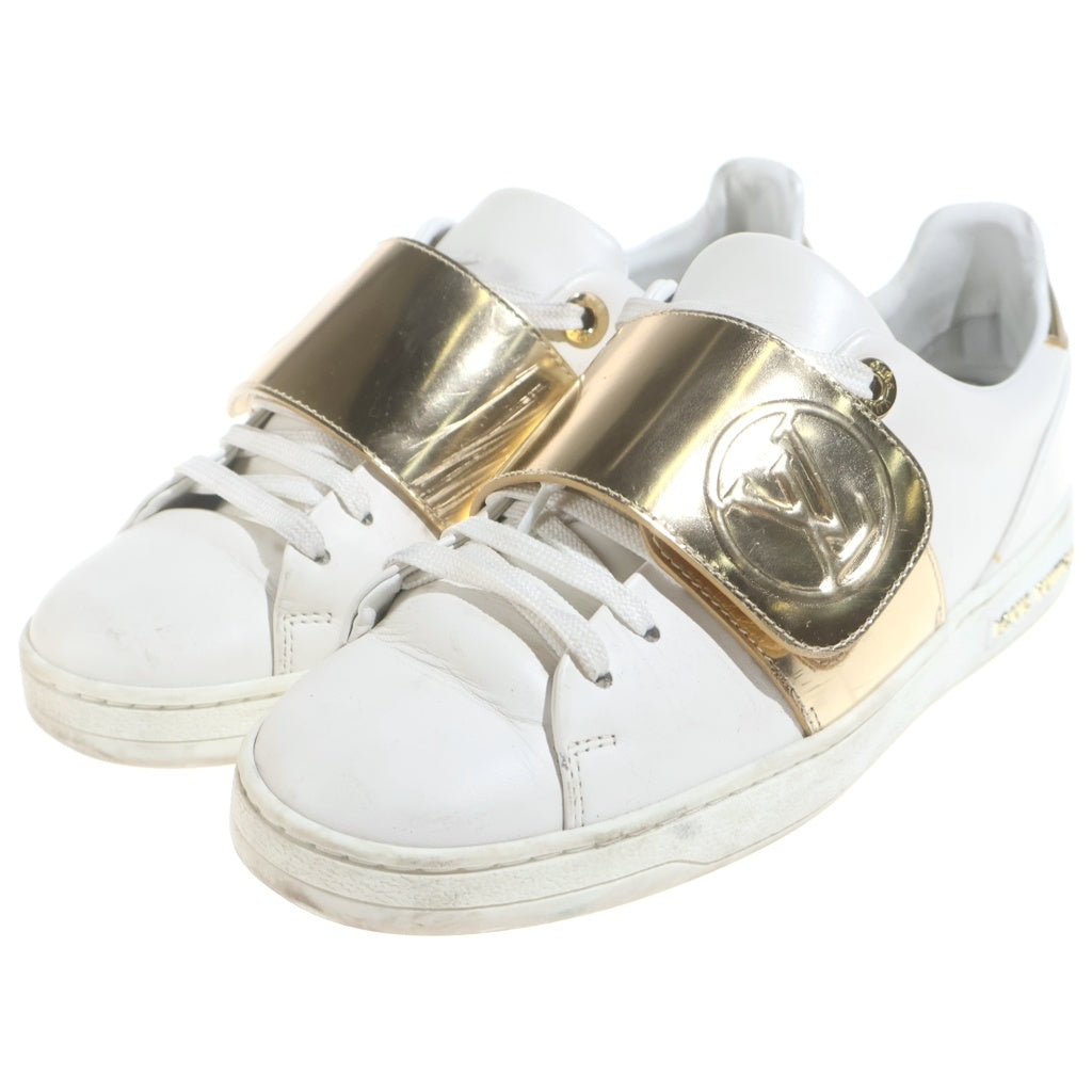 LOUIS VUITTON(ルイヴィトン) フロントローライン ローカットスニーカー ホワイト×ゴールド #35 レディース