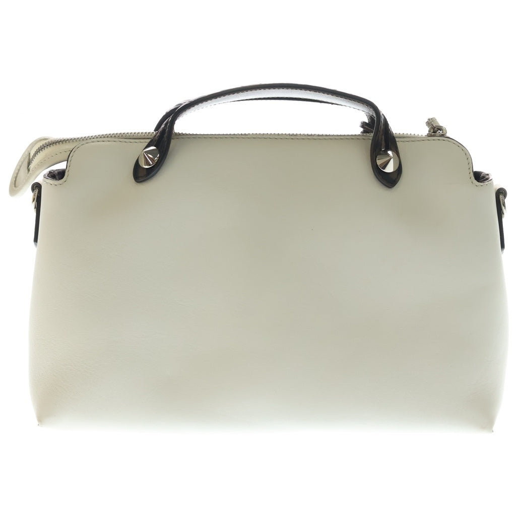 FENDI(フェンディ) バイザウェイ ミディアム レザー 2WAY ハンドバッグ ショルダーバッグ ホワイト 8BL146