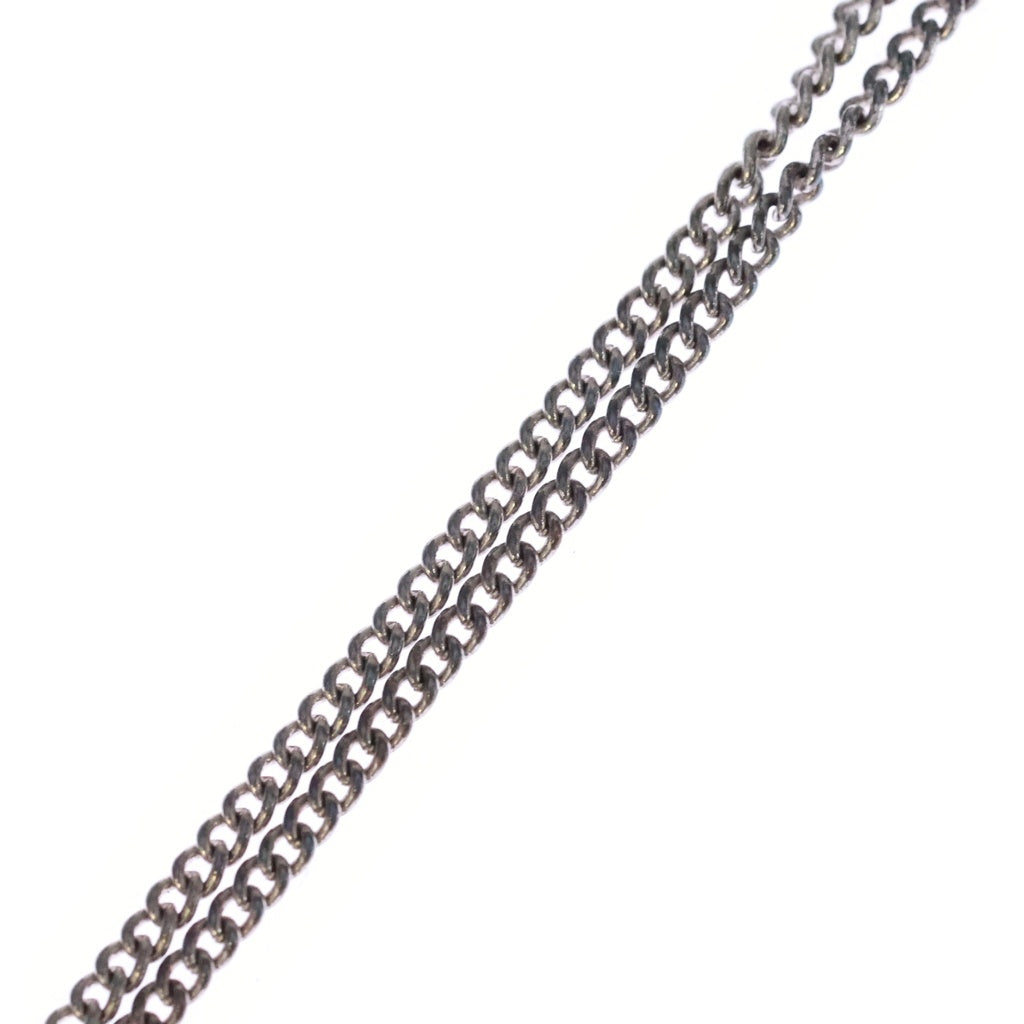 CHANEL(シャネル) ココマーク ラインストーン ネックレス ペンダント チェーン シルバー レディース