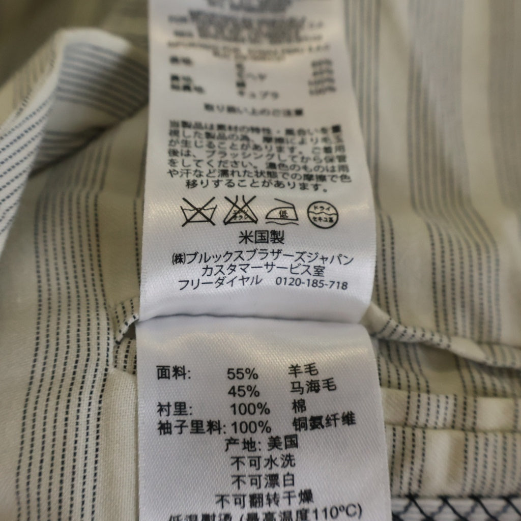 BROOKS BROTHERS(ブルックス ブラザーズ) BLACK FLEECE ブラックフリース ウール モヘヤ 3Bテーラードジャケット ネイビー