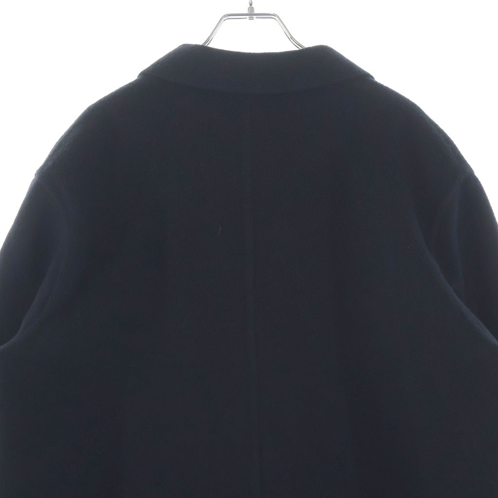 HERMES(エルメス) クルードセル ダブルフェイス ロングチェスターコート カシミヤ ブラック 3H0188DA レディース