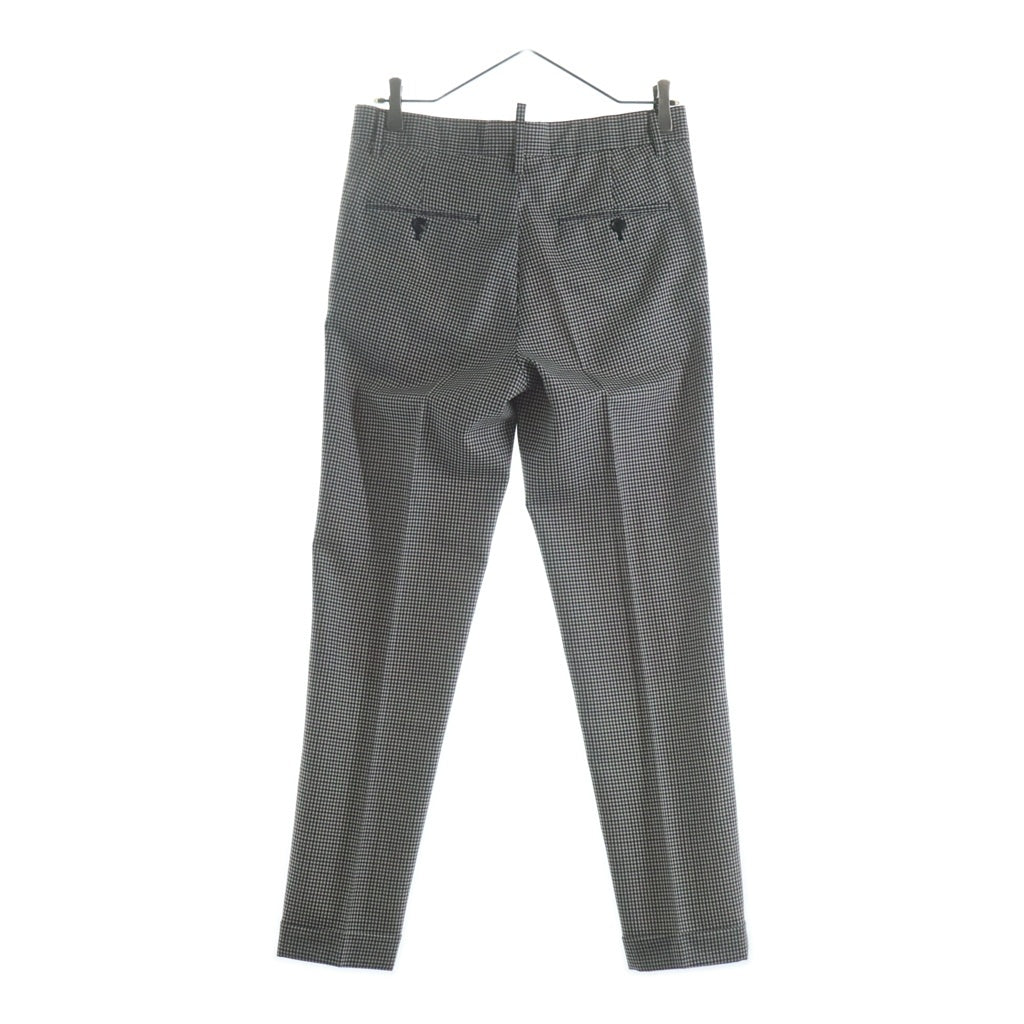 DSQUARED2(ディースクエアード) ギンガムチェック ウールセットアップ ブラック×ベージュ #44