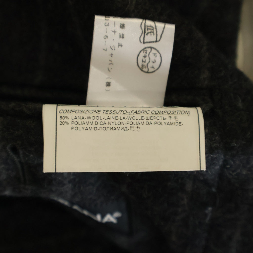 DOLCE & GABBANA(ドルチェアンドガッバーナ) ストライプ ダブルブレスト ウールジャケット ダークグレー #44 G2CB2T