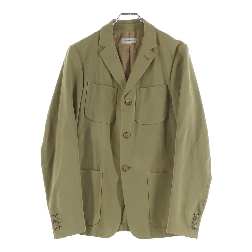 DRIES VAN NOTEN(ドリスヴァンノッテン) テーラードジャケット カーキベージュ #44