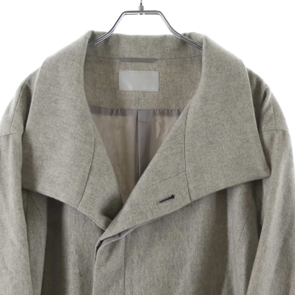 NO BRAND(ノーブランド) GALERIE VE カシミヤ スタンドカラー ロングコート #1 グレー